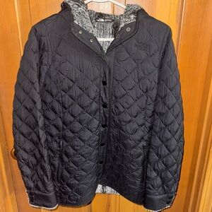 Lined, button up north face jacket